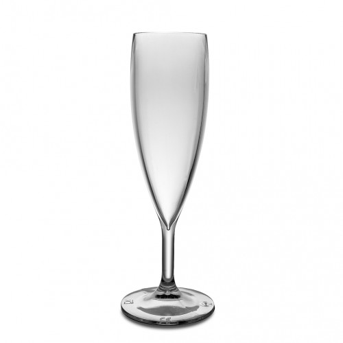 1x Champagneglas 16cl Glashelder Kunststof Onbreekbaar