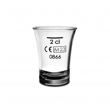 100x Kunststof PC Shotglazen Jeneverglazen 2.5cl Glashelder CE Gemarkeerd 2 cl Ø 4.6 cm · 6 cm