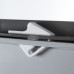 1x Stapelbare Opbergbak 40L Euronorm 600 x 400 x 235 mm Met Afsluitbare Deksel